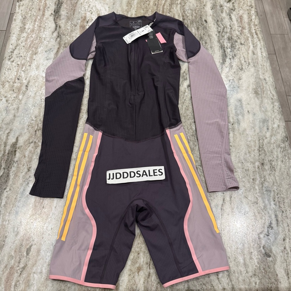 Adidas Pro Elite Team Promo LS Speedsuit 2024 Purple IN1130 Men’s Small NWT $350